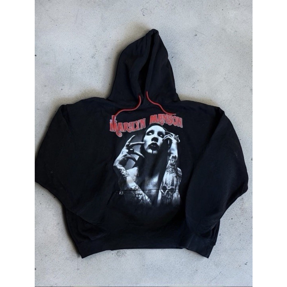 Sapin Other - Vintage Marilyn Manson Y2K Late 90s / early 2000s Hoodie Rock Metal Rare XXL